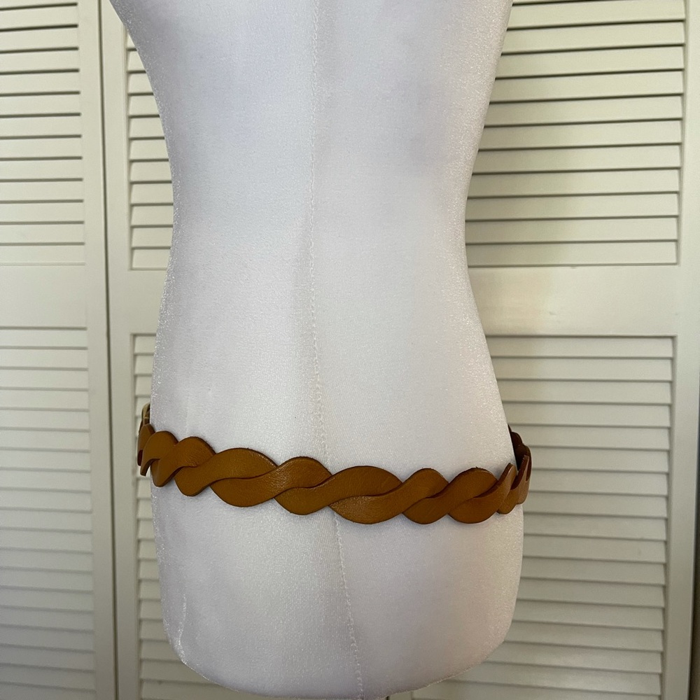 Leather braided belt - Picture 5 of 6